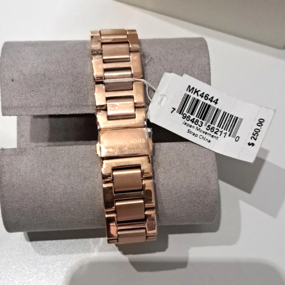 Michael Kors Emery Three-Hand Rose Goldtone Stainless Steel Watch
